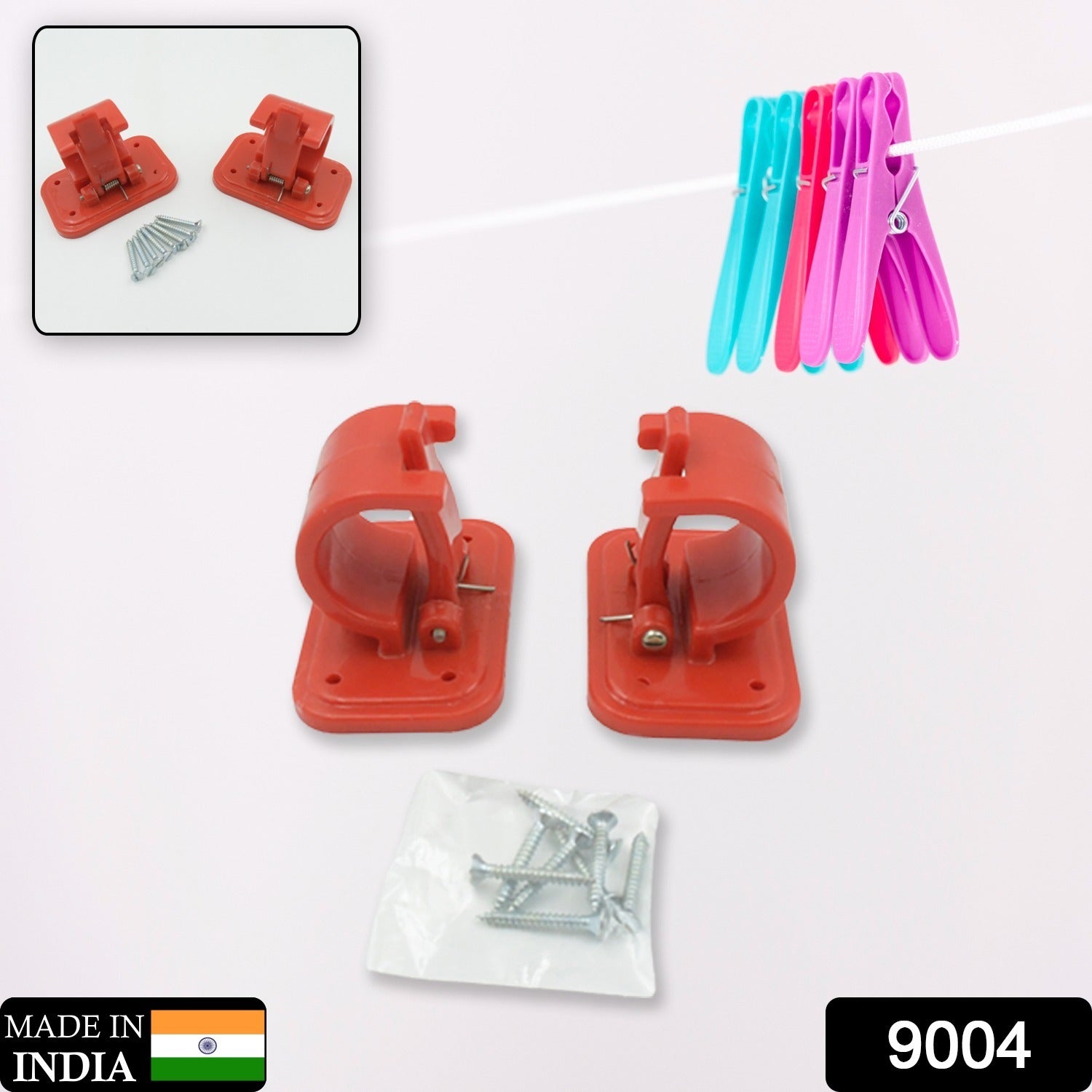9004 Drill Curtain Rod Brackets Drilling Curtain Rod Holder Hooks With 8 Screw Adjustable Curtain Rod Hooks Curtain Hangers for Bathroom Kitchen Home Bathroom and Hotel (2 Pc Set Mix Color) 9004 Drill Curtain Rod Brackets Drilling Curtain Rod Holder Hooks With 8 Screw Adjustable Curtain Rod Hooks Curtain Hangers for Bathroom Kitchen Home Bathroom and Hotel (2 Pc Set Mix Color)